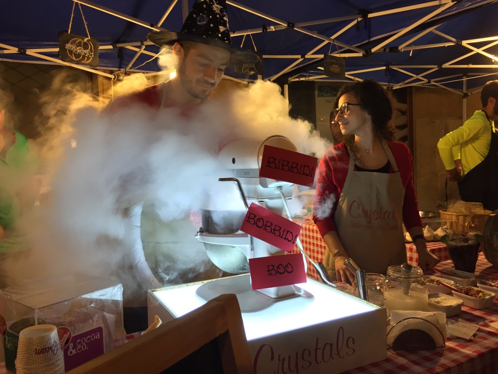 Witches and Wizards serving food